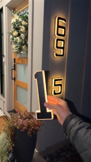 Solar Lighted House Number | Address Sign Board #shorts