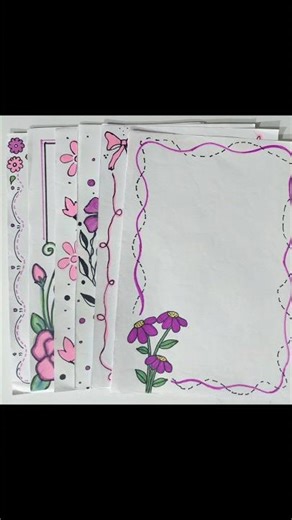 6 Easy broder designs (pink colour)