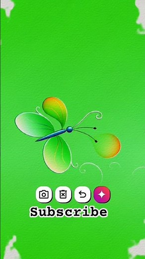green color beautiful drawing easy step 😱