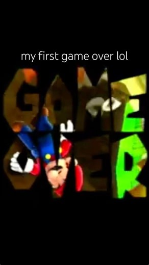 my first game over in super mario galaxy XD #supermariogalaxy #wii #shorts