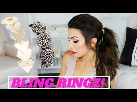 Pony O Bling Ring | Voluminous Ponytail Tutorial