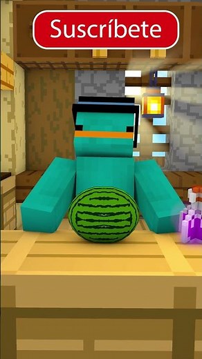 Partiendo la Sandía! #xturbo #minecraft