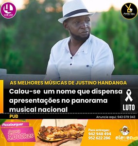 16K views · 657 reactions | AS MELHORES MÚSICAS DE JUSTINO HANDANGA Calou-se um nome que dispensa apresentações no panorama musical nacional | Portal Yetu | Facebook