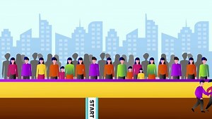 Animated Cartoon Design Three Athletes Running Stock Footage Video (100% Royalty-free) 1059014828 | Shutterstock