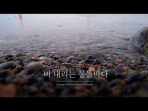 [Rain ASMR] Rain on the Ocean | Rain & Pebble Beach Wave Sounds |Sleep ASMR | White Noise 10 Hours