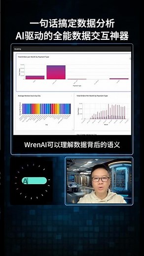 【AI焦点】WrenAI：AI驱动的全能数据交互神器，从SQL到BI，全流程无缝体验！#人工智能 #AI工具 #AI焦点 #黑科技 #WrenAI #数据报表 #SQL语句 #数据分析 #Excel