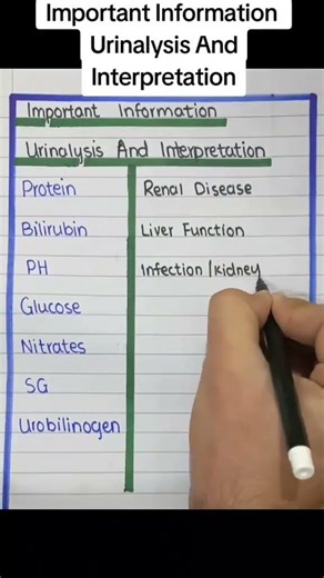 Important ⚠️ information Urinalysis and interpretation #urinalysis #urinaryretention #urinecolor #4k
