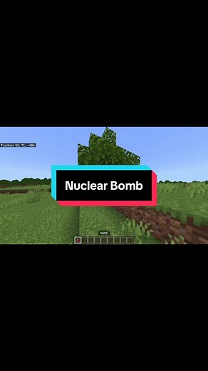 Creating a Nuclear Bomb in Minecraft Bedrock
