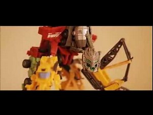 Transformers devastator transforms stop motion