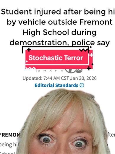 A man with a Trump flag on the back of his car decided to use his vehicle as a weapon and strike a student in nebraska in a hit-and-run attack. The minor child was treated at a local hospital and was released to her guardians. #Nebraska #2A #WalkOut #Protest #HitAndRun