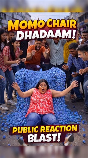 Momo Se Bana Di Chair… Aur Phir Aayi Disaster Aunty! 💥🤣 #shorts