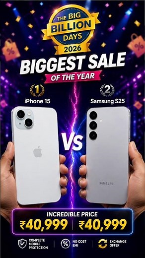 Best Phone Under ₹40K? iPhone 15 vs Galaxy S25 Comparison