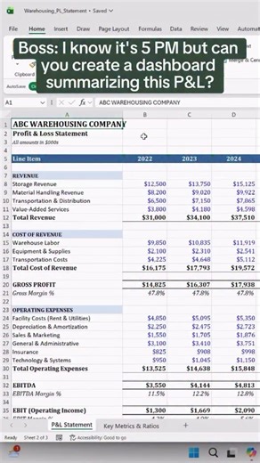 How to build a dashboard in seconds. ⚡️ Would you try this? Comment ‘ENDEX’ to join the waitlist to be the first to get access to Endex. #excel #ai #endex #exceltips #exceltricks spreadsheets corporate accounting finance workhacks tutorial sheets | Excel Dictionary