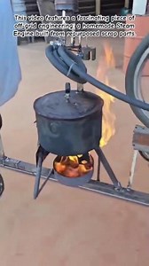 Turning Fire into Motion! 🔥 DIY Scrap Metal Steam Engine #SteamEngine #DIYTech #Engineering