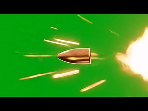 Bullet Shot with Muzzle Flash | Green Screen Effect | Chroma Key VFX