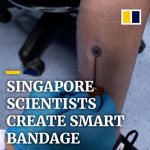 This smart bandage can monitor wounds using an app, potentially saving patients a trip to the doctor. | South China Morning Post