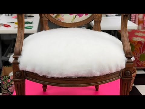 Adding Upholstery Batting to a Shield Back Chair