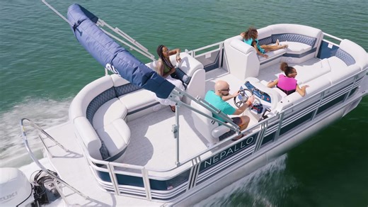 1.8K reactions · 53 shares | Looking for options in a pontoon boat? The Nepallo pontoon boat comes in three floorplan options. The traditional lounger has an L-shaped lounger close to the helm, the quad lounger has loungers in each corner and the quad angler provides a large fishing area in the front. Shop now and get into a Nepallo Pontoon starting at $24,995! | Camping World | Facebook