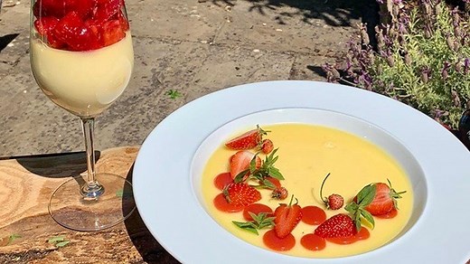 James Martin's lemon posset summer pudding