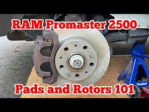 Ram Promaster 2500 FRONT Pads and Rotors Replacement 101