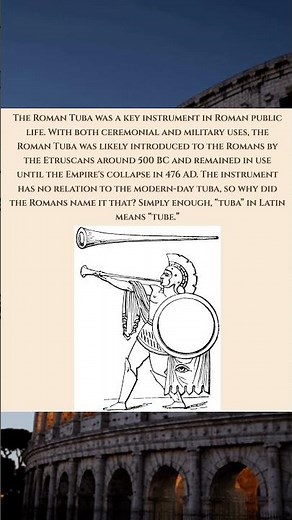 Roman Instrument - The Roman Tuba #rome #history #music #musichistory