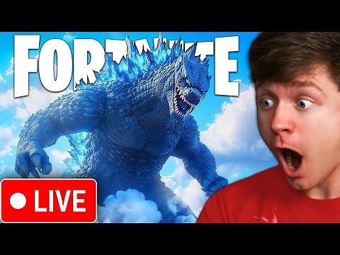 LIVE - UNLOCKING SUPERCHARGED GODZILLA IN FORTNITE