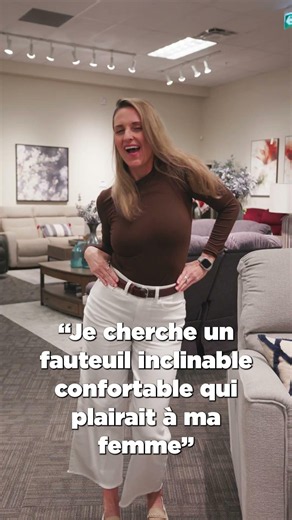 Je cherche un fauteuil inclinable confortable qui plairait à ma femme