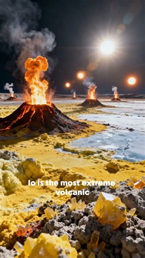 This Moon Is Covered in Lava! 😱 | Io Explained #universe #sciencefacts #earth #jupiter