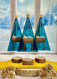 Fused Glass Baby Jesus Christmas Tree, Handmade Nativity Art - Etsy