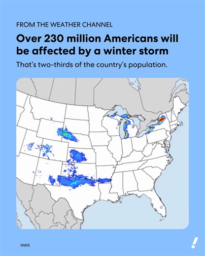 For many, there'll be no escaping the cold this weekend. 🥶 Two-thirds of the country will be impacted by a major winter storm, which the Weather Channel has named Fern. Heavy snow or ice is forecast for 33 states, from Arizona to New England. | Yahoo News