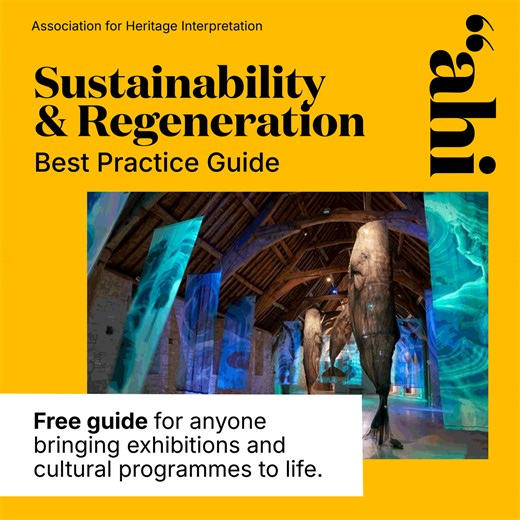 Back in October 2025, AHI Trustee Eric Langham wrote an article for Museums Association about the shift from sustainability to regeneration, arguing that museums can go beyond reducing harm and actively restore and enrich the communities and places they serve. That thinking now sits at the heart of AHI’s free downloadable Best Practice Guide: Sustainability & Regeneration. The guide is for anyone involved in shaping exhibitions, programmes or cultural projects, curators, designers, educators, ar