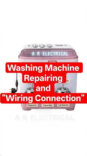 Washing Machine Wiring Diagram | Full Connection Guide #shorts #shortvideo #electrician