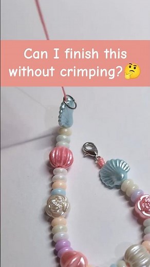 Part 2 How to attach a clasp to finish making a beaded bracelet No wire No crimping for beginners
