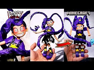 Making Poppy Playtime: Chapter 5 - Original & Minecraft Lily Lovebraids Sculpture Timelapse