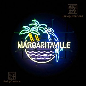 Margaritaville Neon Sign Bar Light – Tropical Island Bar Decor for Home Pub, Beach Bar, Tiki Lounge, Summer Party Gift Home Decor 19"x15" - Etsy