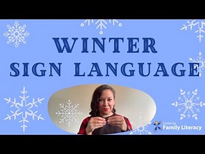 Winter Finger Play with ASL Signs