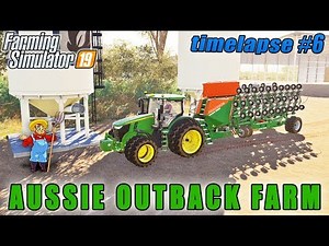 Farming simulator 19 | Aussie Outback Australia Farm | Timelapse #06 | Harvest sunflower, sow cotton