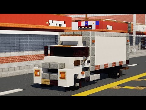 How to Make A Minecraft Box Truck Tutorial Hino 338