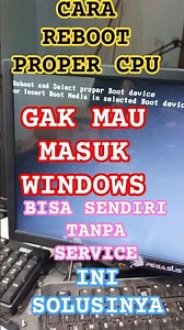 reboot and select proper boot device windows 7 Mengatasi Reboot And Select Proper Device Komputer