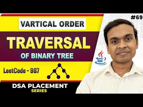 Vertical Order Traversal of Binary Tree | LeetCode 987 | DSA In Java Full Course #69