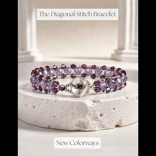 Diagonal Stitch Bracelet