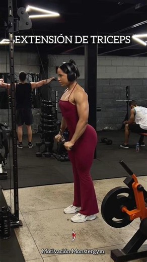 🔥La extensión de TRÍCEPS en polea🏋️