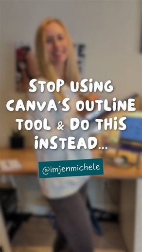 Jen Michele • Create & Sell Digital Products on Instagram: "❤️Comment SCRAPBOOK to get 16 carousel templates you can use OR resell... Plus, 100 content hooks, 350+ stickers, 250+ aesthetic reels, and full PLR/MRR rights! Canva's outline tool only does one solid line & one color, but this app lets you add multiple colored outlines to your images. And they can even be dots, striped, grids and more! I used it to create outlined images of myself for my scrapbook carousels and it makes such a differe