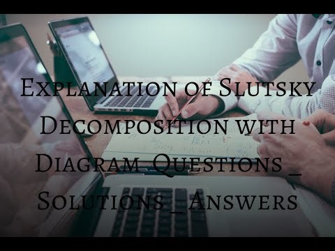 Explanation of Slutsky Decomposition with Diagram Questions _ Solutions _ Answers