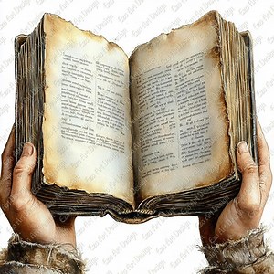 Open Bible Book Clipart, Sacred Pages JPG (digital Download) - Etsy
