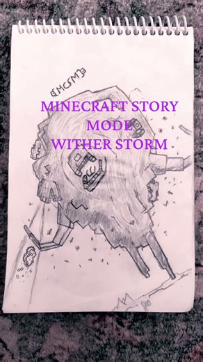 WITHER STORM #MCSM #art #drawing #minecraft #anime #shorts