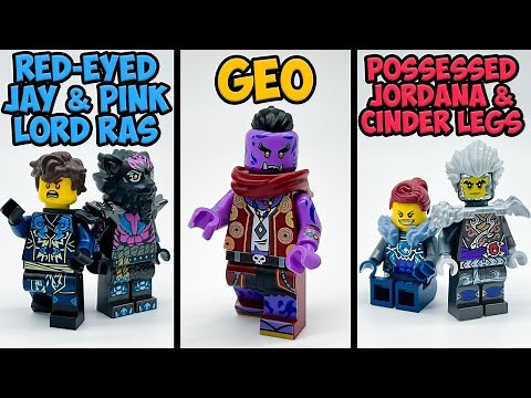Custom-Printed Ninjago: Dragons Rising Geo, Evil Jay, & More Minifigures!