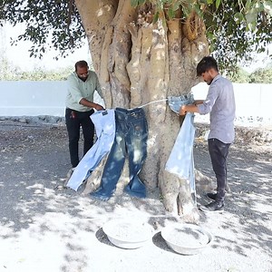 Old jeans - tree makeover - recycle #fun #jeans #reuse #hacks | Hetal's Art