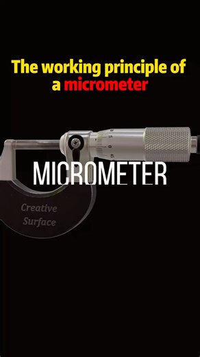 The working principle of a micrometer #science #knowledge