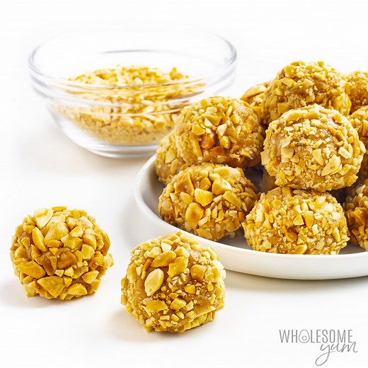 Peanut Butter Protein Balls - Wholesome Yum
